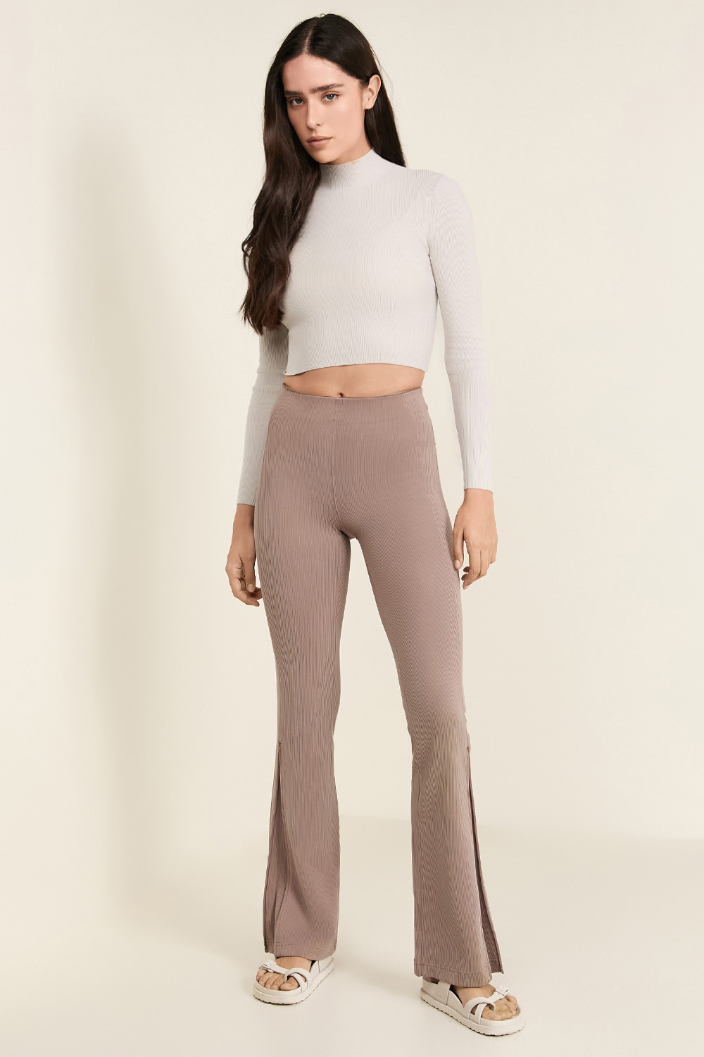 Ribbed-Knit Twist-Back Mockneck Sweater LULULEMON